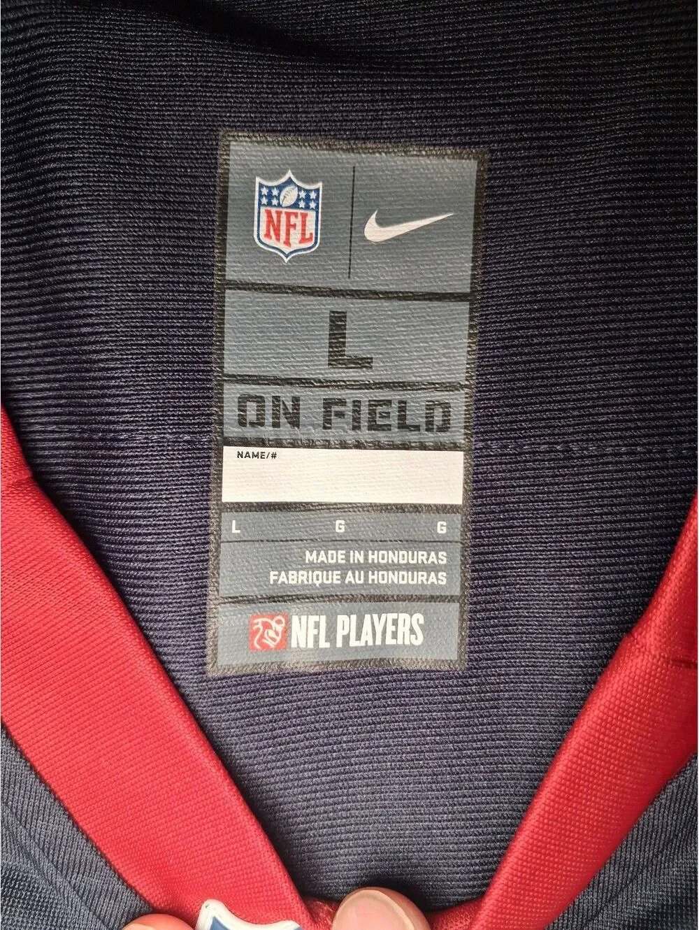 Nike JJ Watt 99 Texans NFL Jersey Large Blue On Field